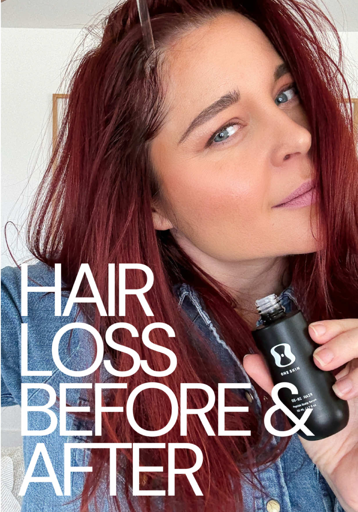 TikTok post by @erinrobinson for OneSkin. Caption reads: [...] coming BACK. This is your sign to try....