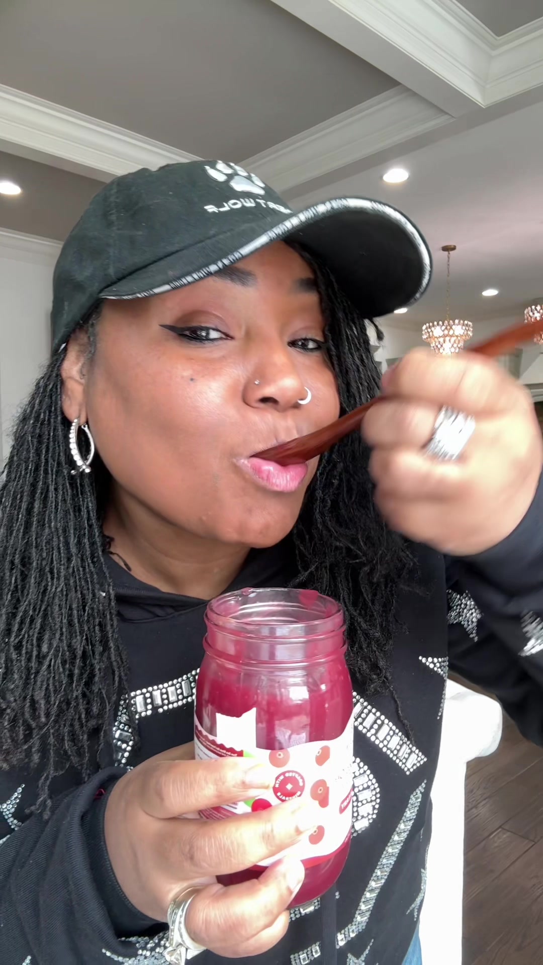 TikTok post by @bloveslife for TrueSeaMoss. Caption reads: @trueseamoss just dropped that holiday drip [...].