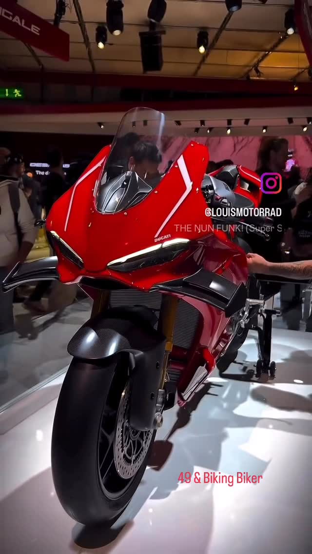 Instagram post by @49biking for Ducati. Caption reads: Vanghamudiyatha intha Bike’eh pakumpothu mansil....