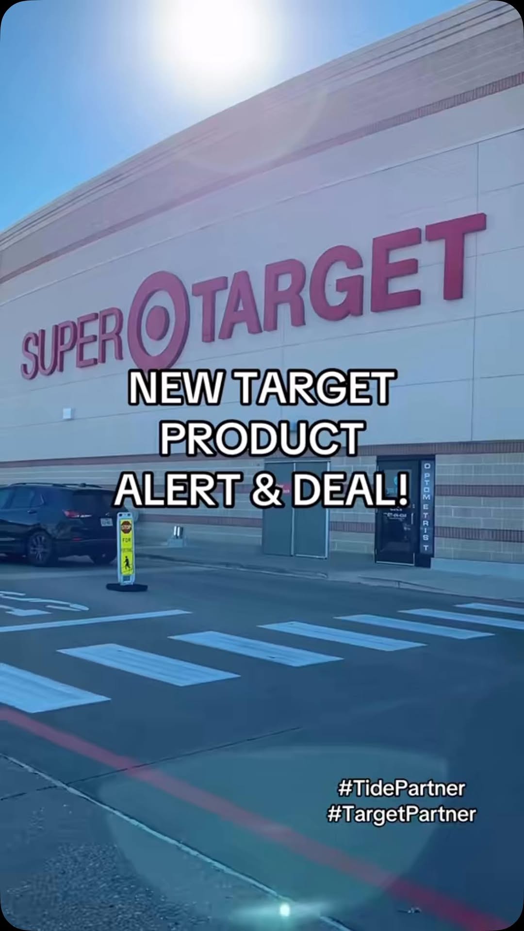 Instagram post by @takingontarget for Tide. Caption reads: New product alert! #Tidepartner #Targetpartner....