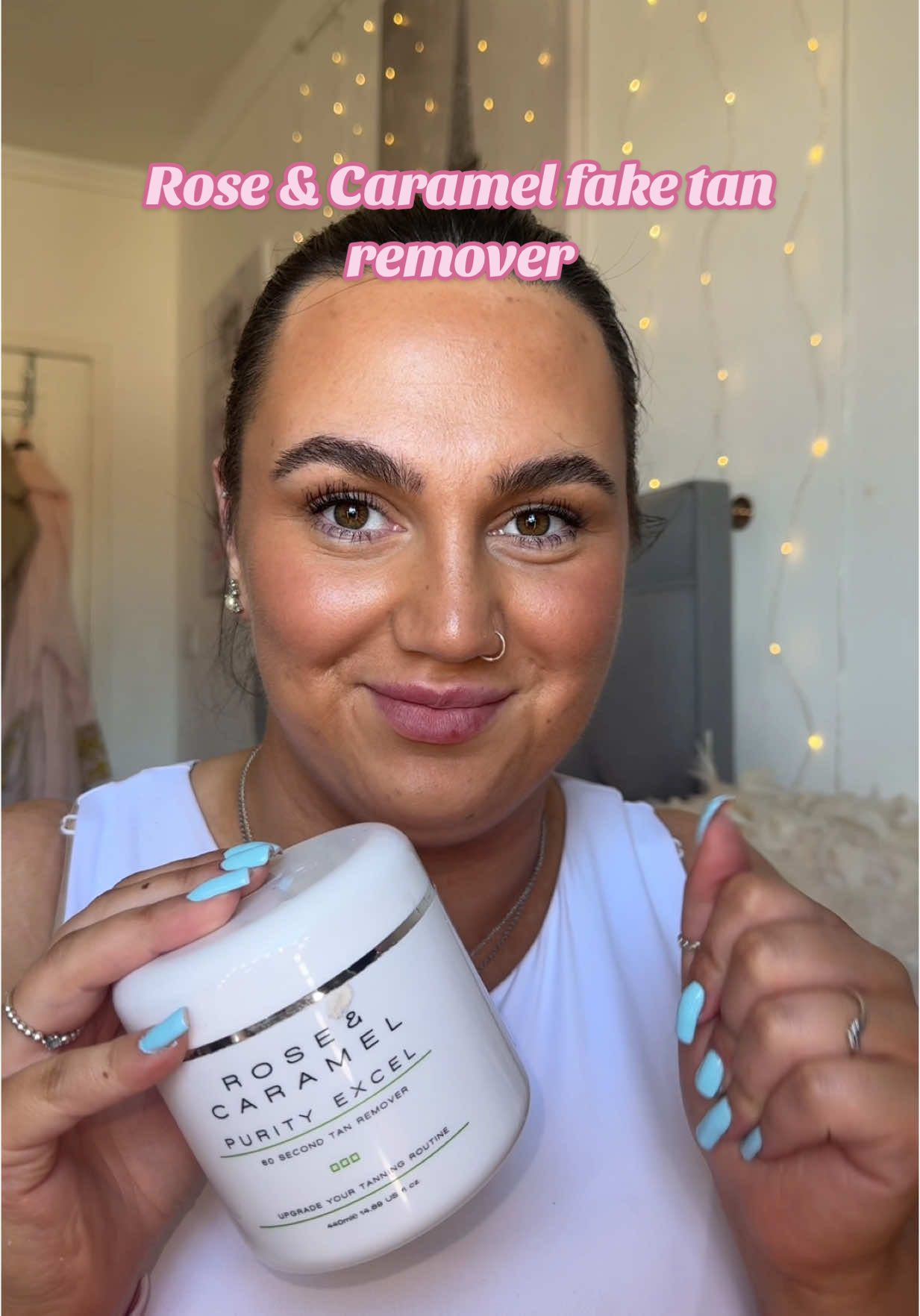 TikTok post by @caitlin_sinnett for Rose & Caramel. Caption reads: [...] (it’s no longer a chore) @Rose & Caramel....