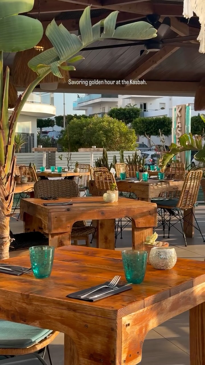 Instagram post by @meg_traveler for Trending Travel. Caption reads: [...] moments. 

📍@kasbahibiza 

AD....