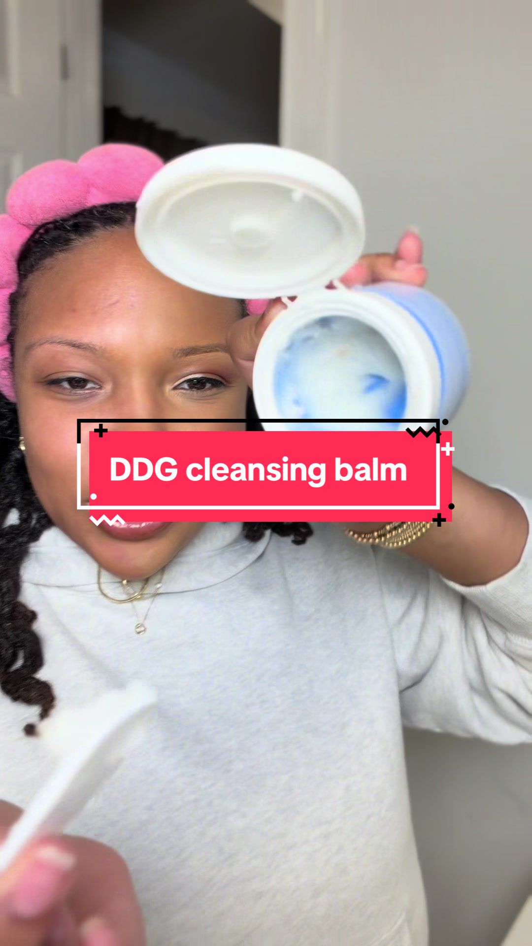 TikTok post by @rickhutchugc for DDG Beauty. Caption reads: [...] #makeupremover #cleansingbalm @ddg Beauty.