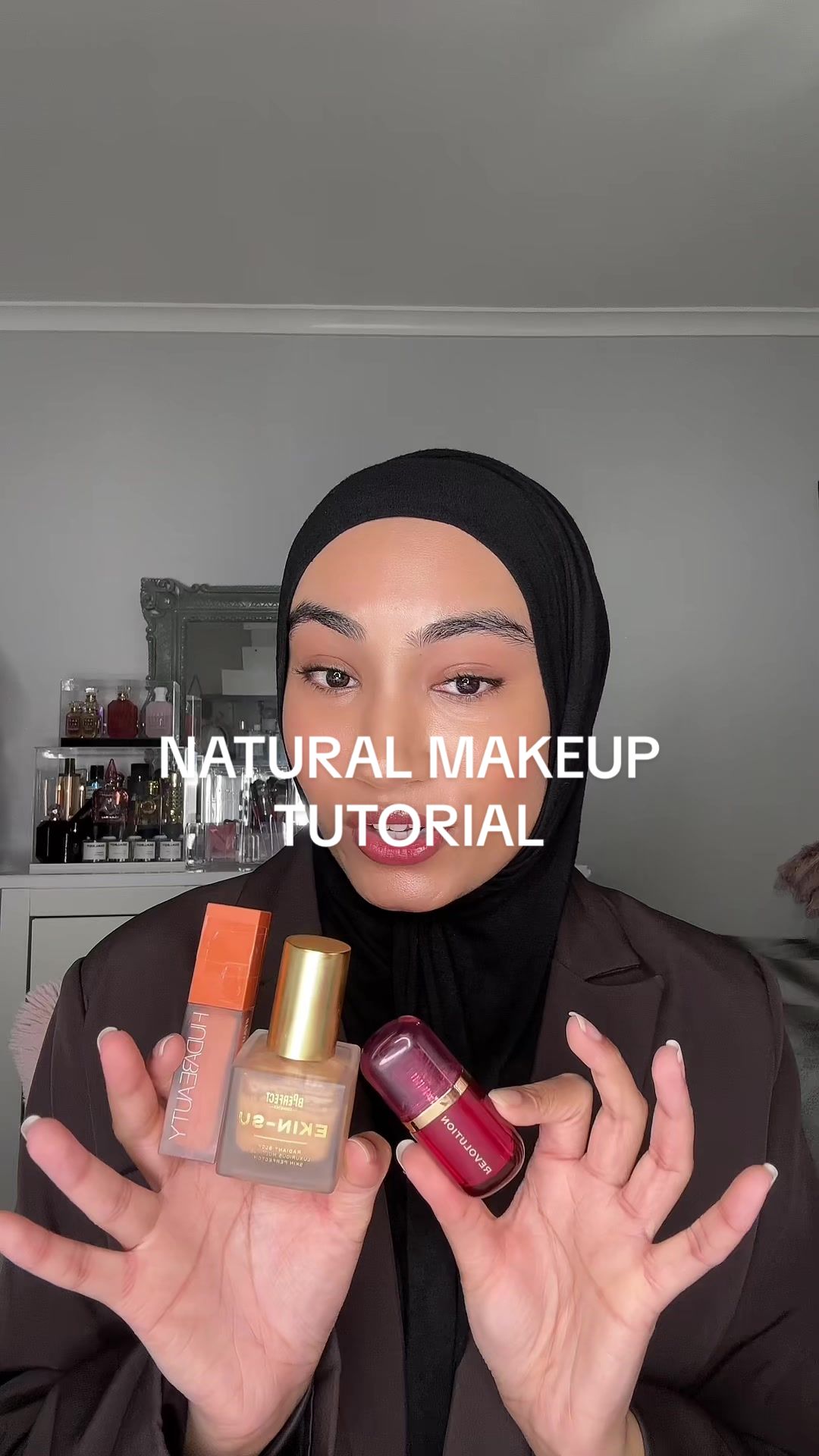 TikTok post by @mynameisrifah for BPerfect Cosmetics. Caption reads: [...] winter to give ✨ Products used: @BPerfect....