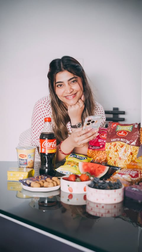 Instagram post by @malavika_sreenath for JioMart. Caption reads: I love spontaneous plans… I just quietly fix the....