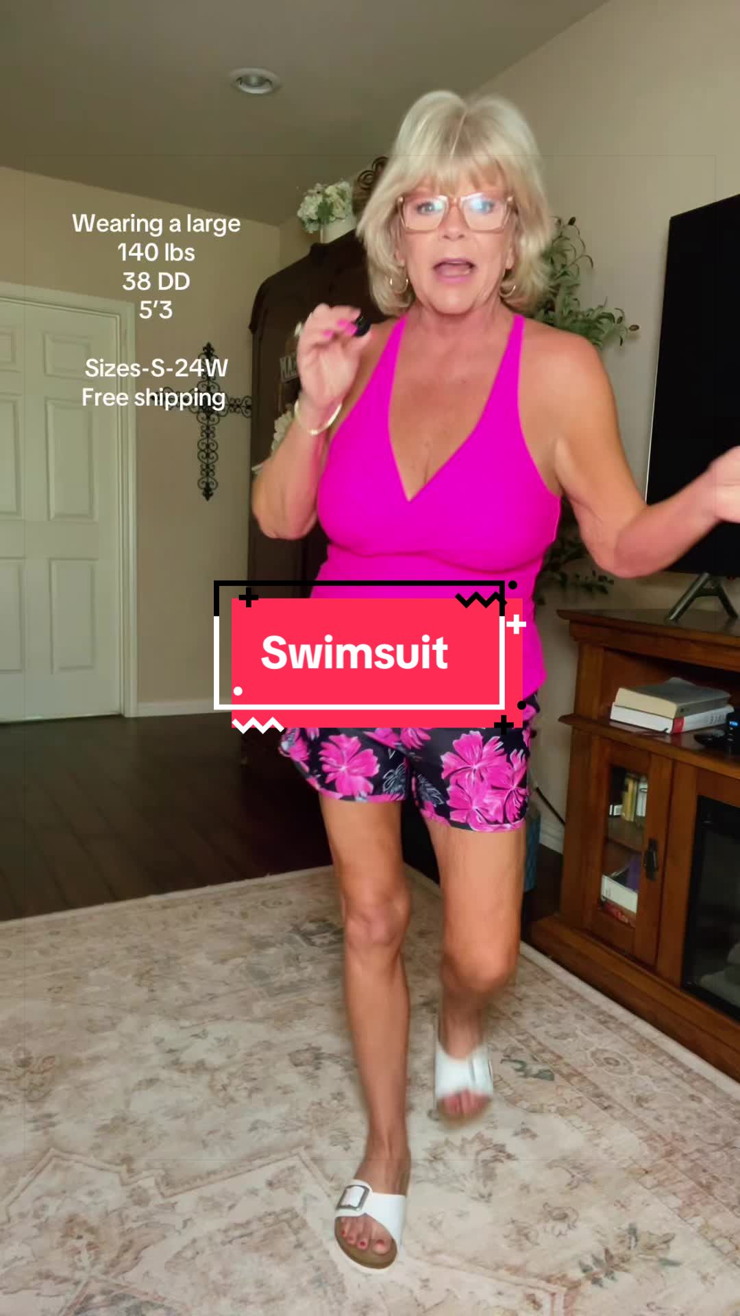 TikTok post by @kdj0866 for Tempt Me Swimsuits. Caption reads: [...] #modestswimwear #summervibes @Tempt Me....