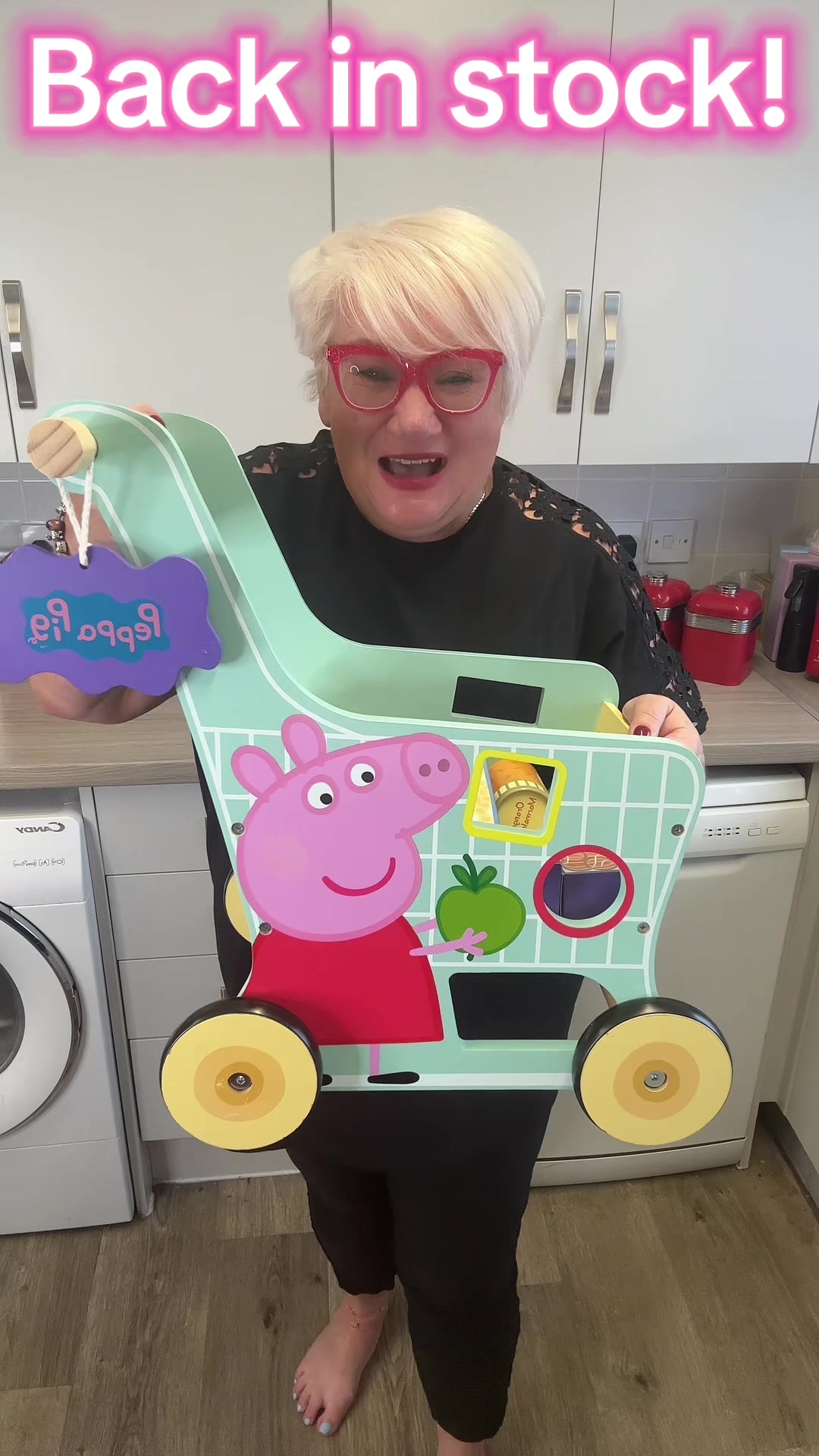 TikTok post by @leasy_lou for Keplin. Caption reads: Peppa Pig Play Set for Toddlers Age 3+, Play Set....