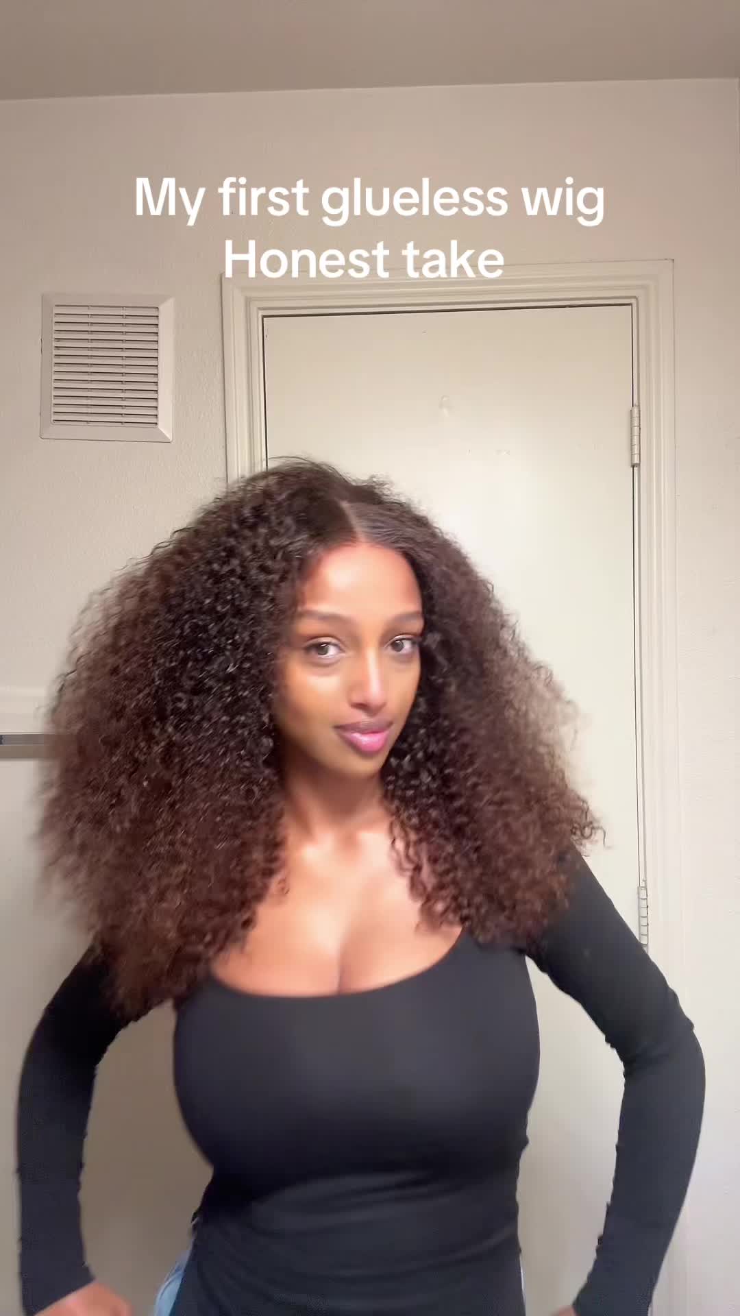 TikTok post by @t_tselott for Bangjazzhair. Caption reads: @bangjazzhair @bangjazzhairshop Actually in love....