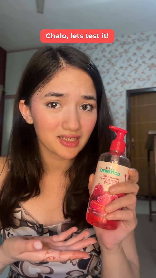 Instagram post by @ananyaaa.negi for Mcaffeine. Caption reads: Brighten your skin with @mcaffeineofficial ‘s....