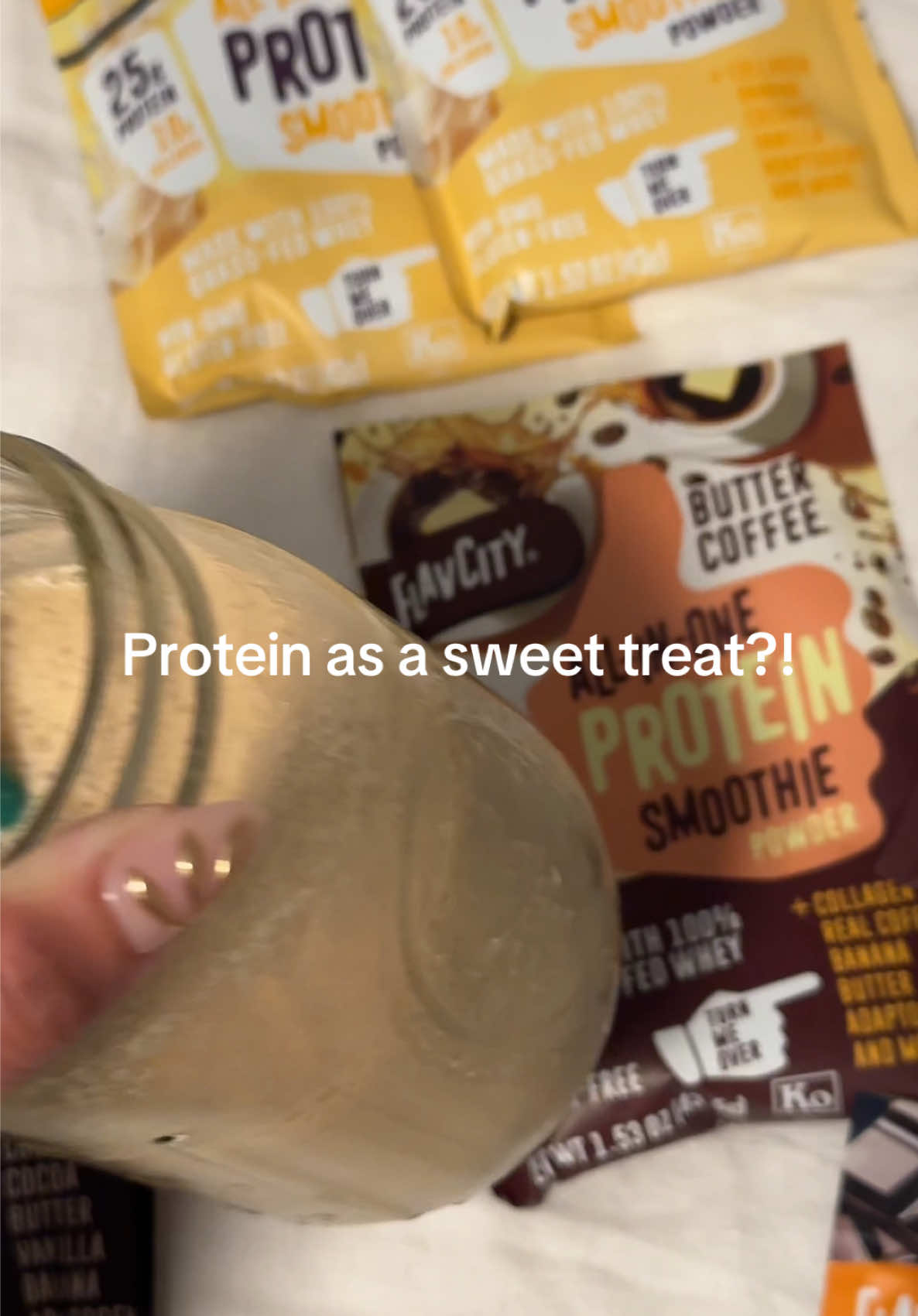 TikTok post by @kimmycastill0 for ShopFlavCity. Caption reads: [...] to try the cookies and cream next!....