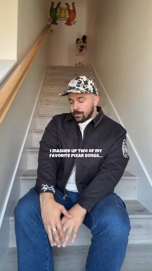 Instagram post by @blakespopnook for Pixar. Caption reads: Recuérdame/When She Loved Me is available....