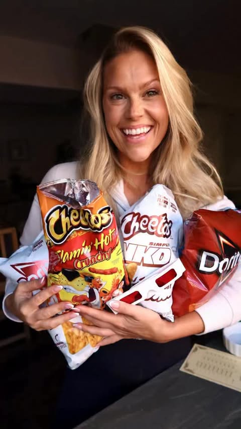 Instagram post by @shellyteal for Cheetos. Caption reads: [...] - a snack we can all enjoy! @doritos +....