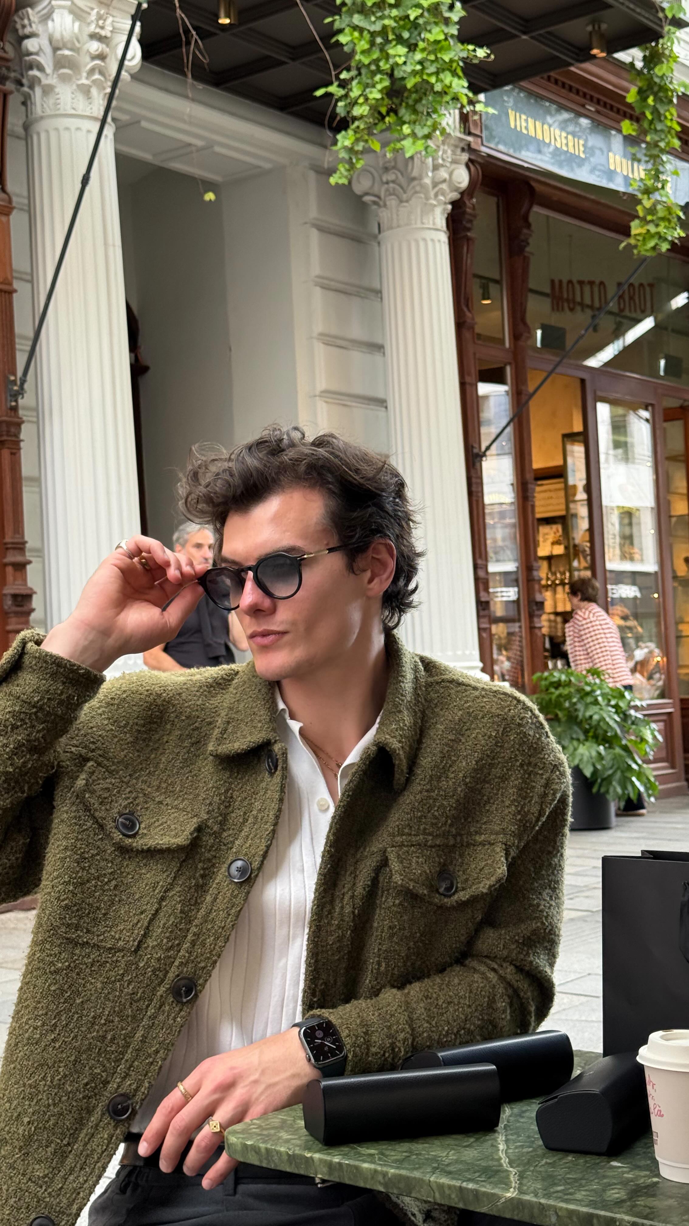 Instagram post by @paulaaronfischer for Safilo Group. Caption reads: Pov: you found the perfect sunglasses for summer....