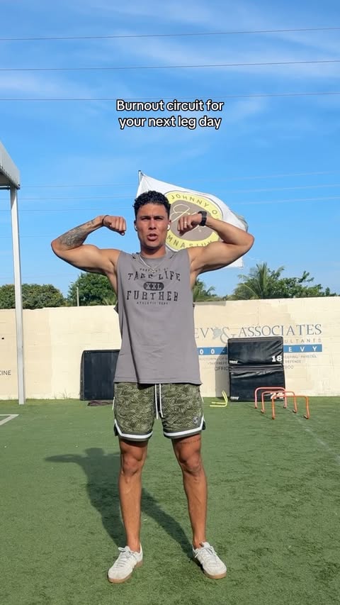 Instagram post by @gabegarciiaa for TLF. Caption reads: [...] @ihpfit for this insane circuit Use code....