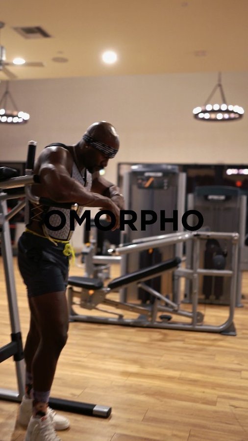 Instagram post by @tunalunaa for OMORPHO. Caption reads: [...] my life, and it's no accident. The new....