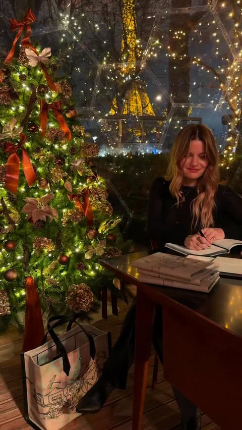 Instagram post by @sabinasocol for Montblanc. Caption reads: [...] a little recap of my dinner with @montblanc....