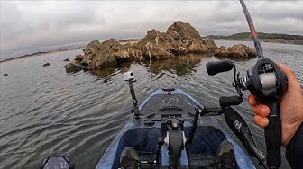 YouTube post by @GregBlanchardFishing for Deepersonar. Caption reads: I used to hate this lake but now….