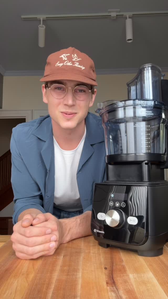 Instagram post by @willyum_conrad for Vitamix. Caption reads: #ad butternut squash agnolotti in a sage cream....