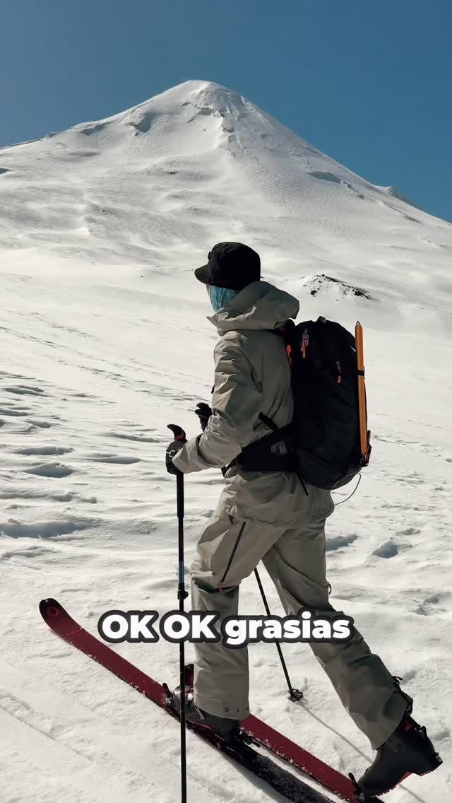 Instagram post by @enrychris for SALEWA. Caption reads: [...] qui, in Cile
Vulcano....