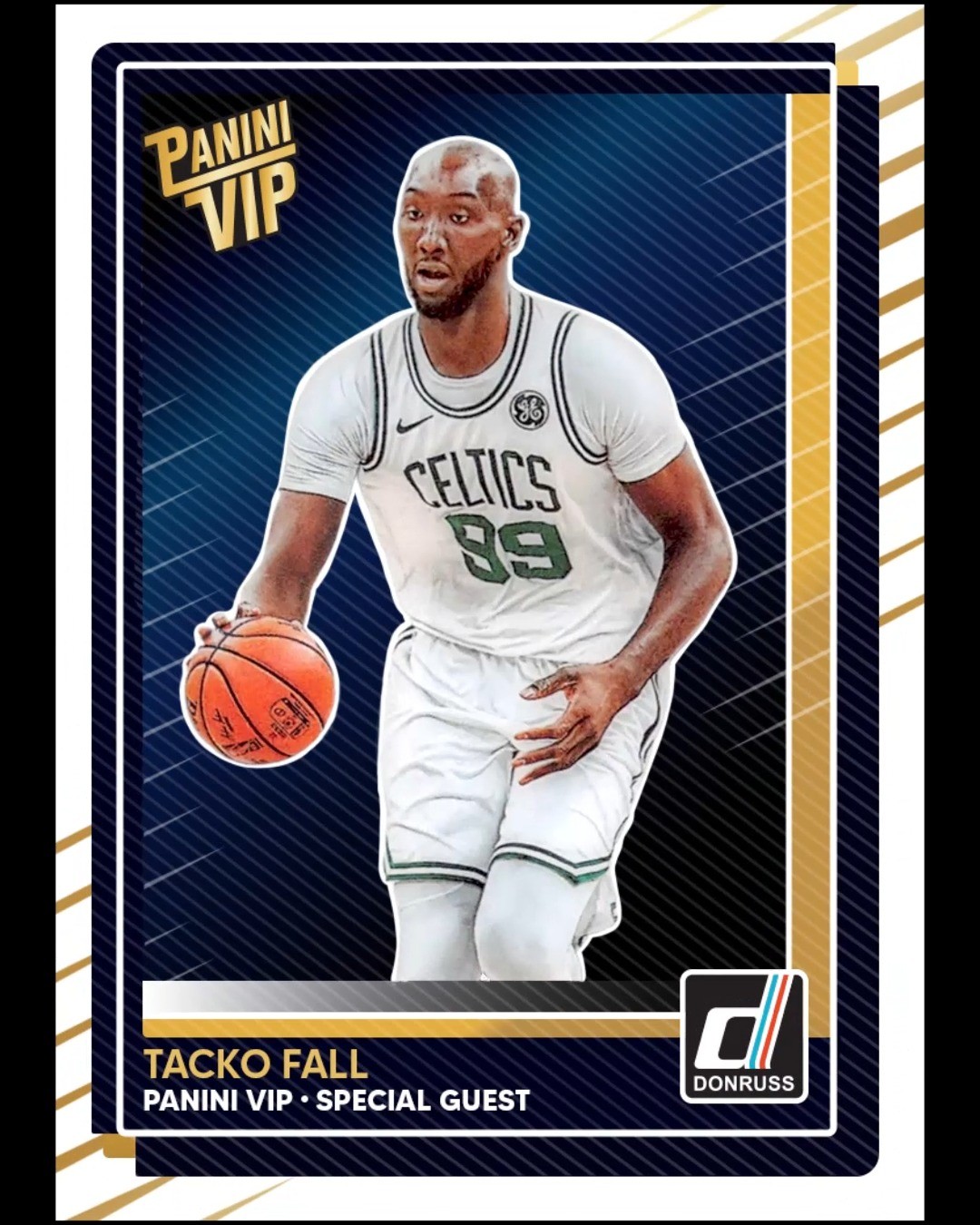 Instagram post by @tackofall99 for Panini America. Caption reads: The big man bringing big vibes. 

We're excited to....