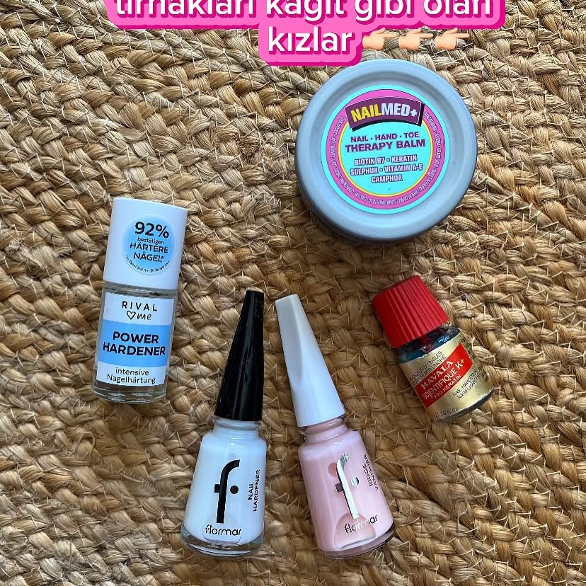 Instagram post by @tugbanin_tavsiyeleri for Flormar. Caption reads: Kalıcı oje sonrası tırnaklarım kağıt gibi olmuştu....
