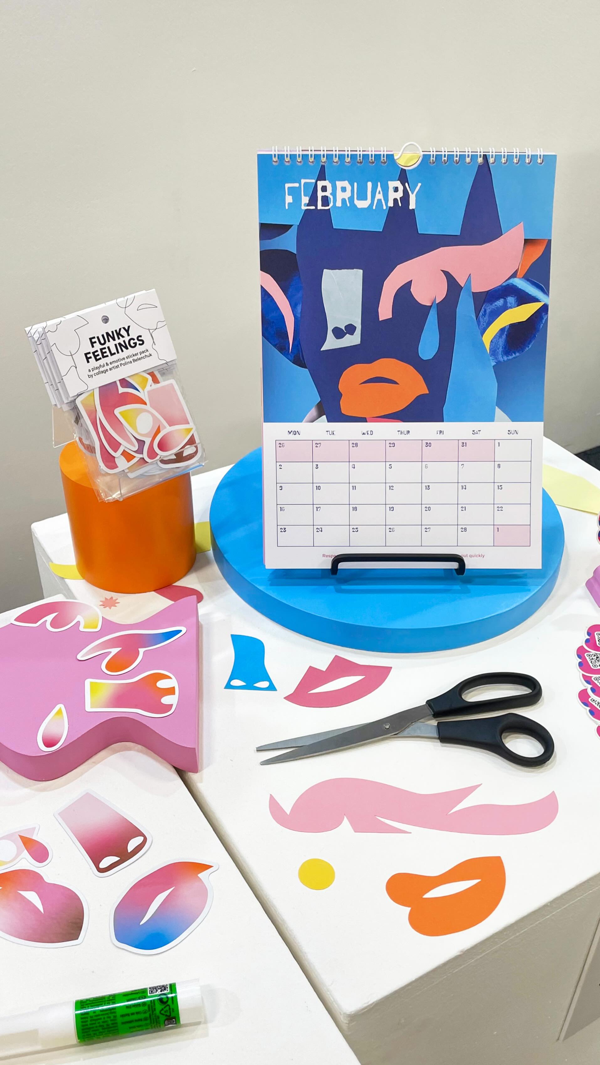 Instagram post by @belenchuk for StickerApp. Caption reads: [...] providing their beautiful plinths and....