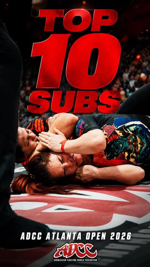 Instagram post by @ebsayz for ADCC. Caption reads: The submissions were flying at the 2026 ADCC....