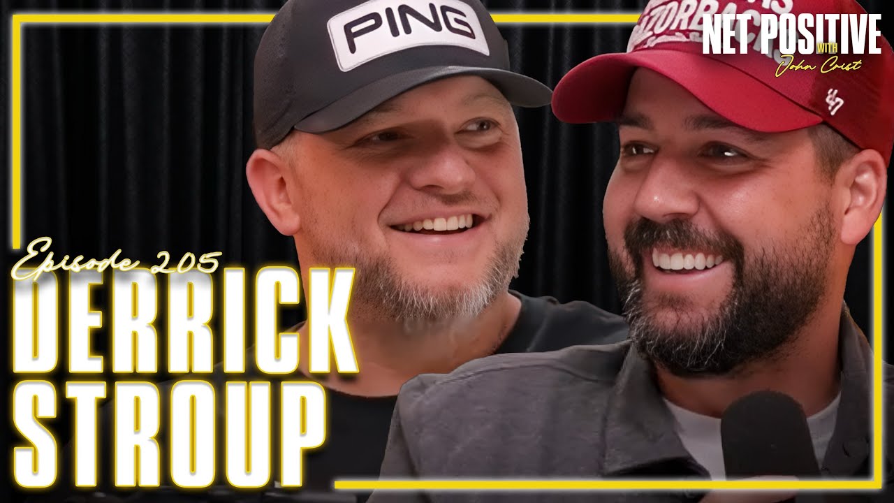 YouTube post by @netpositivepod for MALIA. Caption reads: Group Chats (w/ Derrick Stroup) | Net Positive....