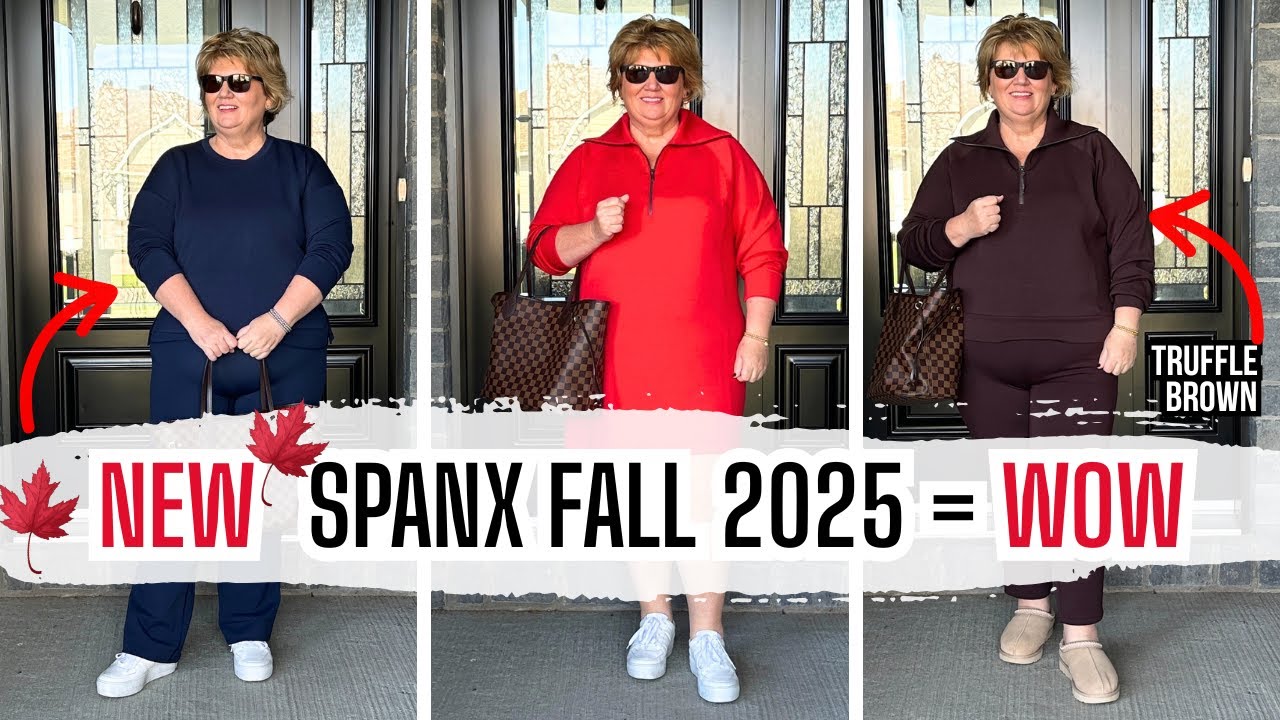 YouTube post by @cathyover50 for SPANX. Caption reads: [...] + free shipping with code SWCXSPANX Shop the....