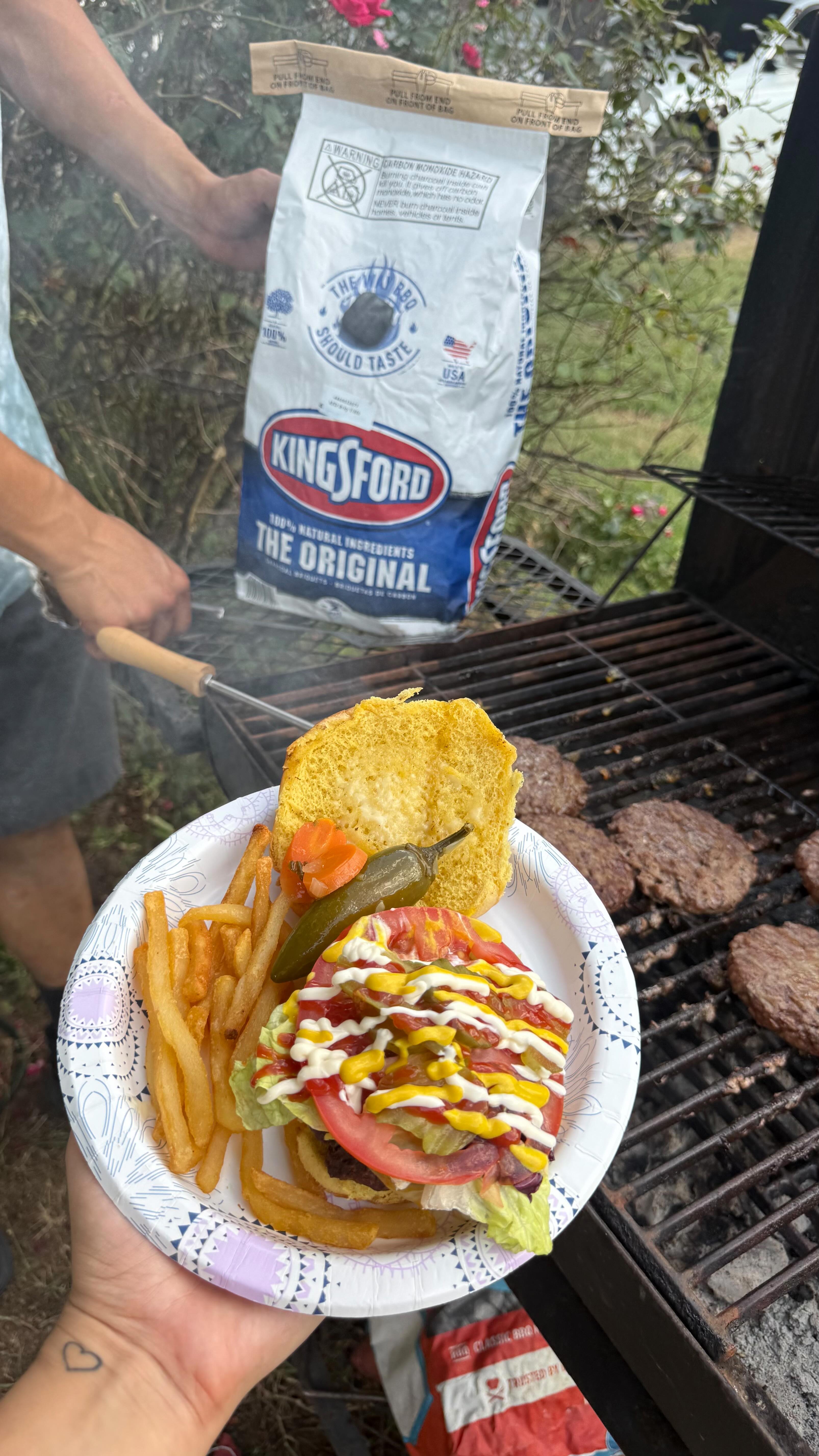 Instagram post by @angelaxsantanaa for Kingsford. Caption reads: It’s officially fall, and Kingsford sent me a....