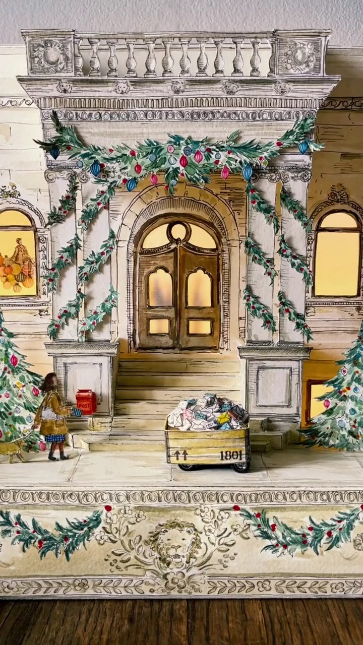 Instagram post by @florence.sweryda for Anthropologie. Caption reads: Anthro, aka the holiday workshop. Enter to win up....