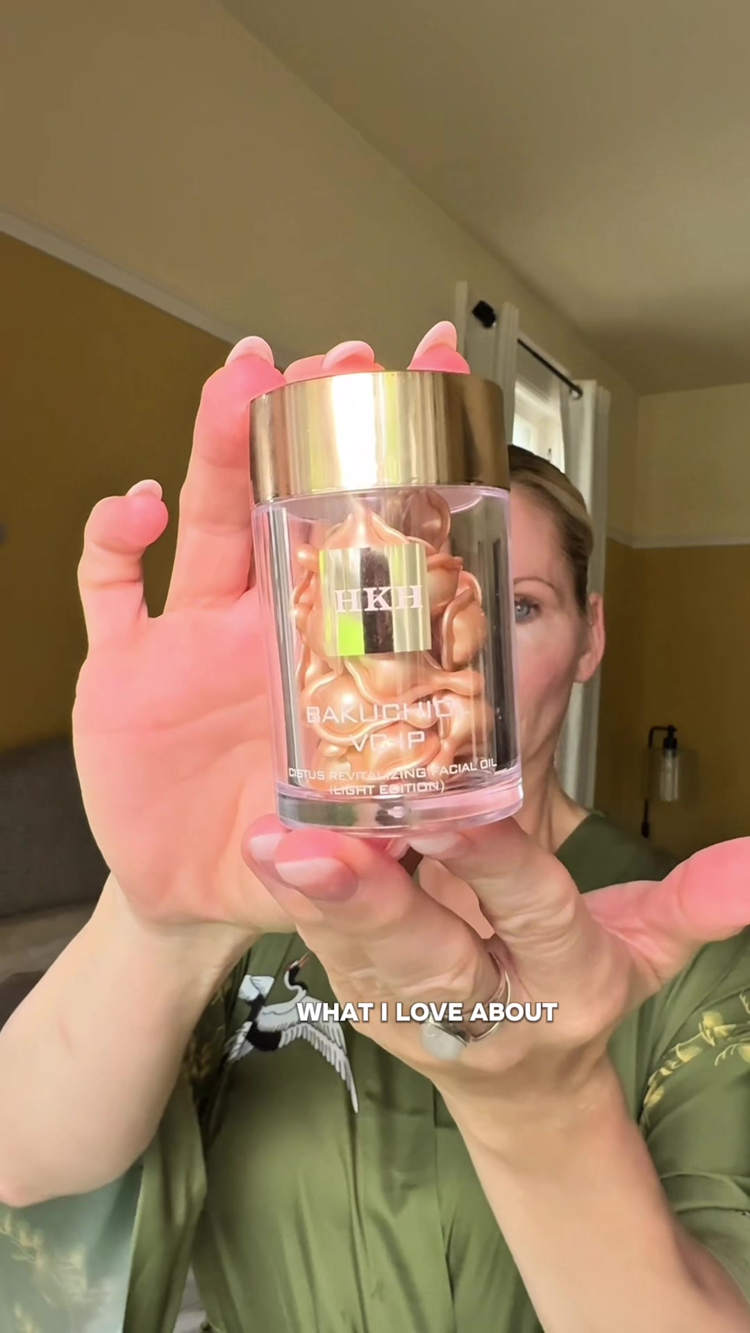 TikTok post by @wanderwithbeck for HKH cosmetics. Caption reads: [...] every single night. Sponsored @HKH cosmetics....