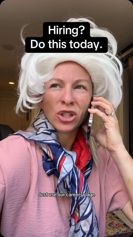 Instagram post by @managermethod for ZipRecruiter. Caption reads: Comment HIRE to get a free @ziprecruiter employer....