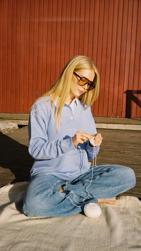 Instagram post by @amaliesnolos for GANT. Caption reads: Advertisement @gant A Norwegian summer escape....
