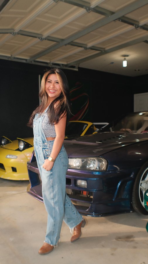 Instagram post by @anataliav for eBay Motors. Caption reads: GARAGE TOUR! Y’all, you already know how it goes....