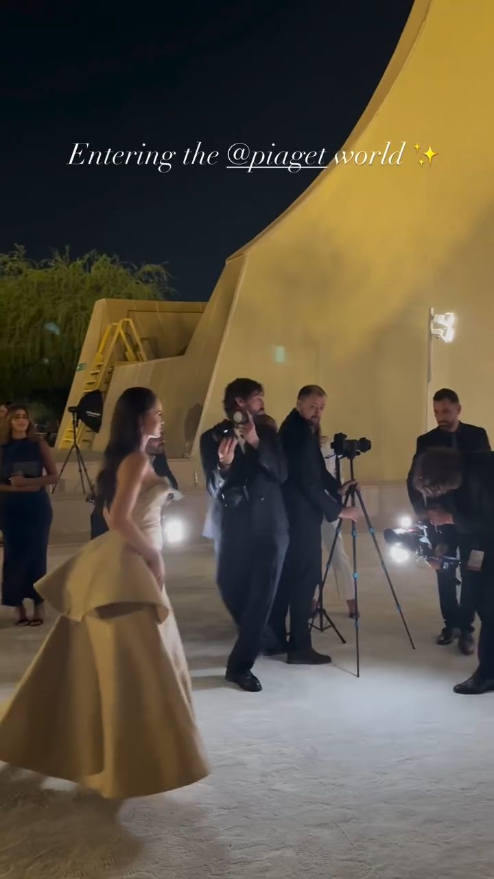 Instagram post by @fahriyeevvcen_ for Piaget. Caption reads: Lansman @piaget 💫🤍🔥 🆕️ via [...].