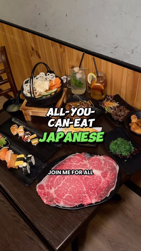 Instagram post by @olivia.food.blog for Sydney's Food Scene. Caption reads: Join me for all you can eat Japanese, where you....