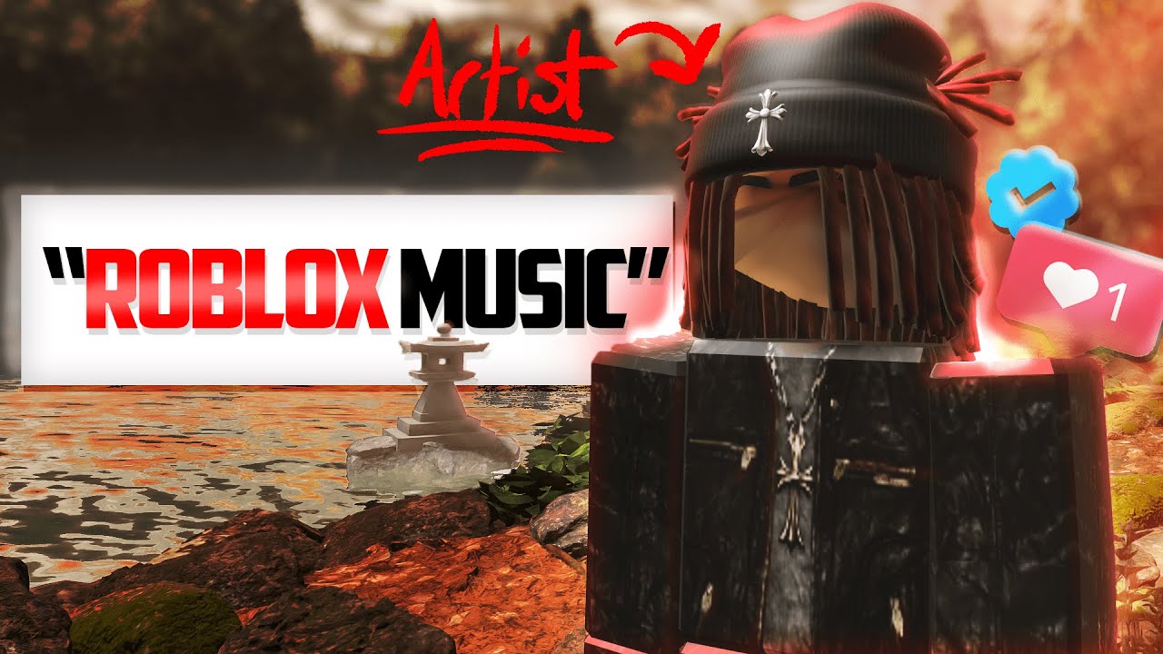 YouTube post by @AquaRaps for BeatStars. Caption reads: I Became A Niche Roblox Music Artist...