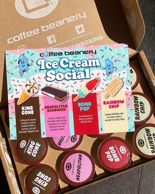 Instagram post by @wcpunk4 for Coffee Beanery. Caption reads: You scream I scream we all scream for ice cream!....