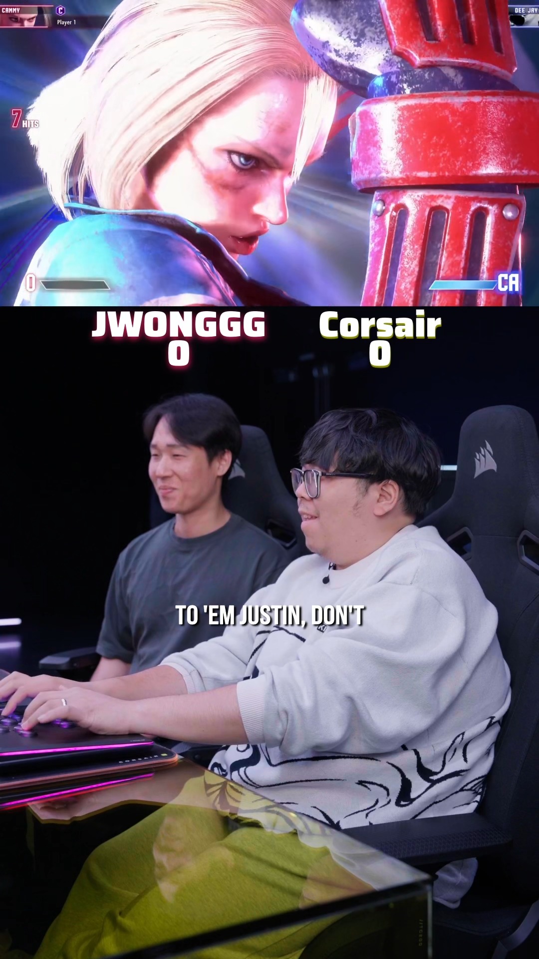 Instagram post by @jwonggg for CORSAIR. Caption reads: this game against @jwonggg was too close 🔥....