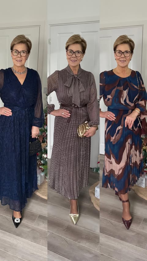 Instagram post by @stylishdalyte for Blue Vanilla. Caption reads: {ad} 3 Occasion Dresses with @bluevanillaofficial....