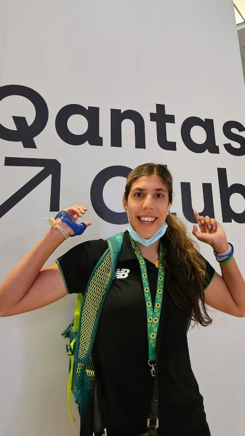 Instagram post by @ella_pardy for Qantas. Caption reads: [...] and all the incredible staff @qantas that....