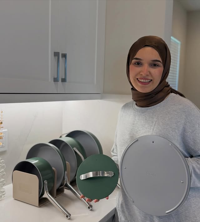 Instagram post by @kubikslife for Caraway Home. Caption reads: ✨ Cooking just got healthier and prettier with the....