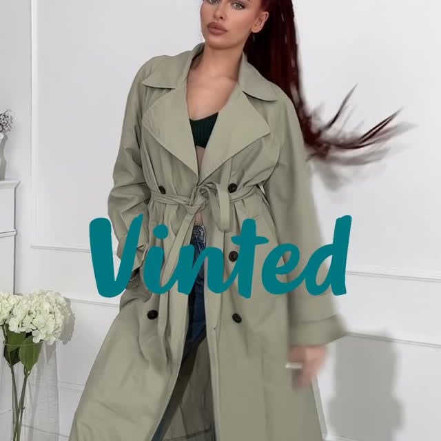 Instagram post by @rachellkka for Vinted. Caption reads: @vinted sleduj môj šatník....