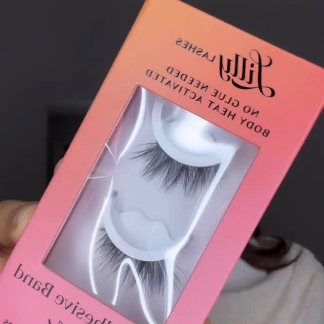 Instagram post by @arvika_j for Lilly Lashes. Caption reads: Tried these no-glue lashes and I’m obsessed! 😍....
