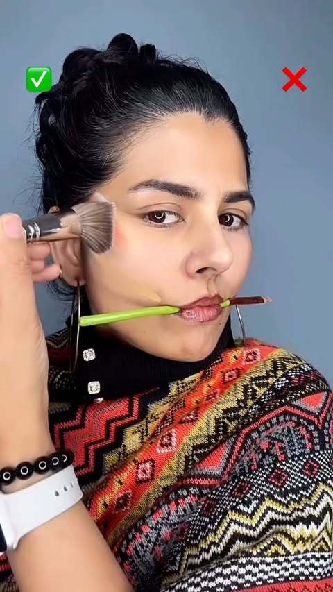 Instagram post by @glambyrumah for SHEGLAM. Caption reads: [...] 
concealer, contour, highlighter, blush -....