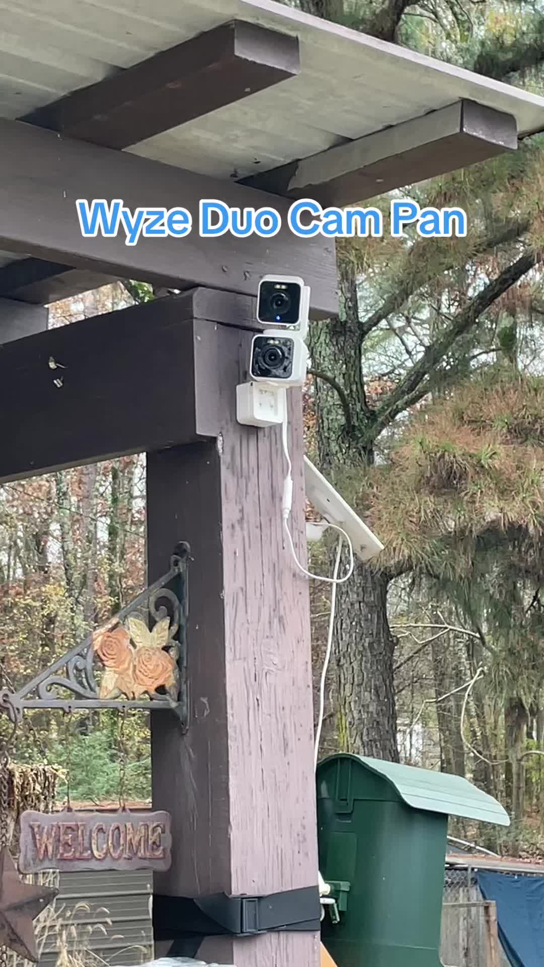 TikTok post by @sambuzzbeee for Wyze. Caption reads: @Wyze #duopancam #securitycamera [...].
