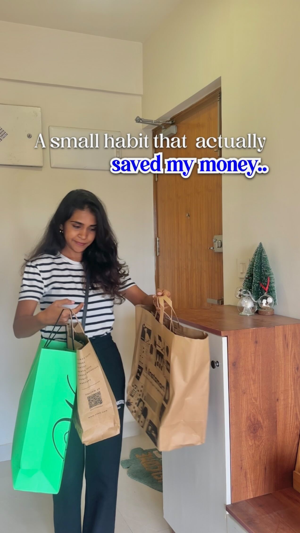 Instagram post by @soundaryayaso for Paytm. Caption reads: Can you relate? 

Adulthood வந்து அவ்ளோ ஈஸி இல்ல....