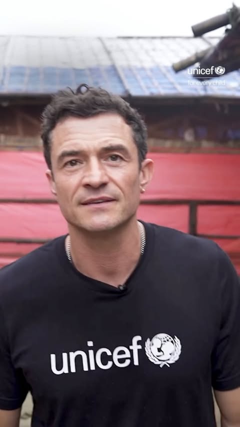 Instagram post by @orlandobloom for UNICEF. Caption reads: “When we close a classroom, we close a child’s....