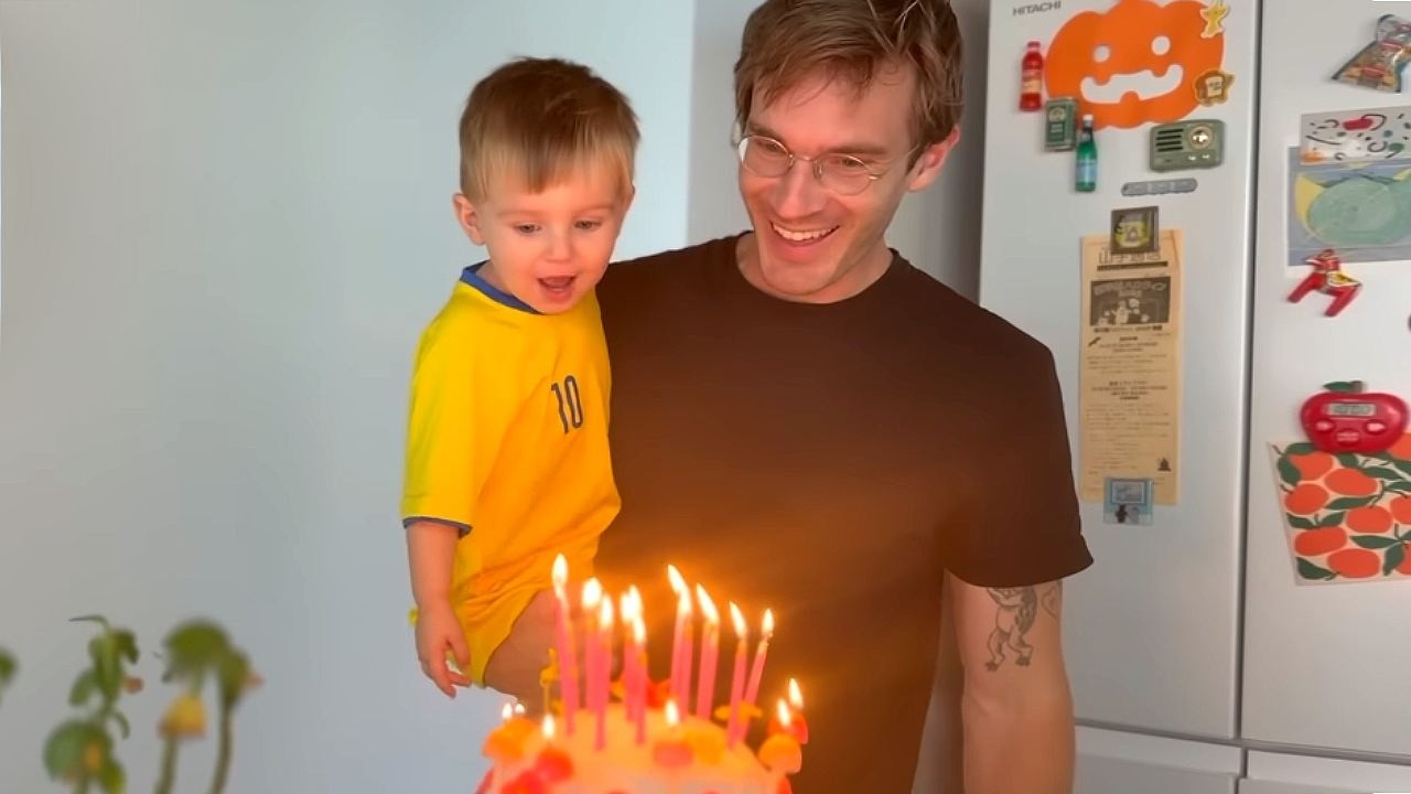 YouTube post by @PewDiePie for Dbrand. Caption reads: Everything is different...